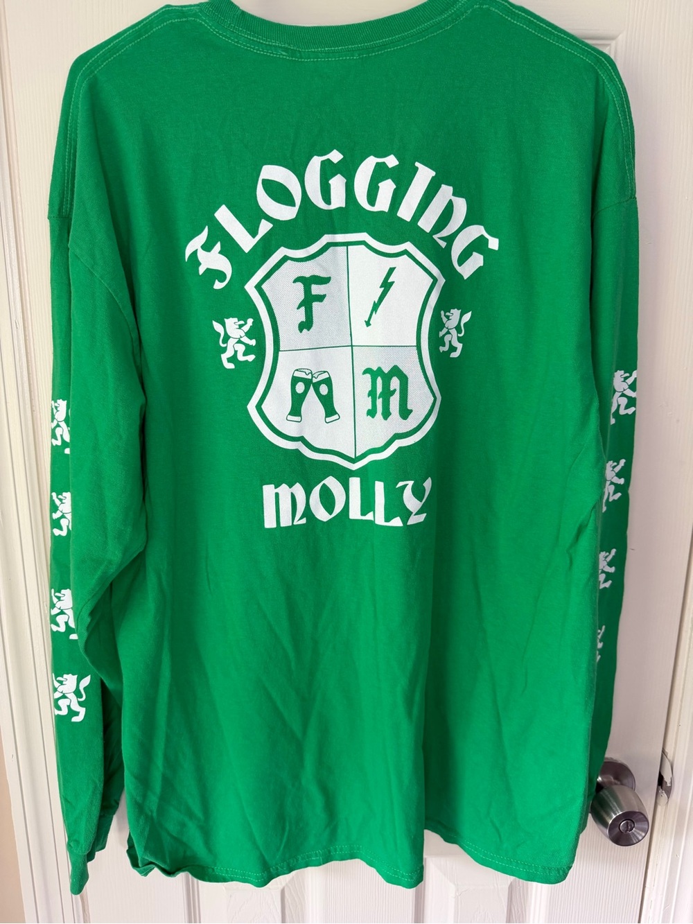 Green Long Sleeve Band Tee